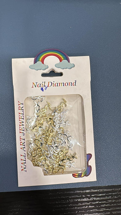 NAIL DECORATION - CHARM - CROSS-HEART_ BIG BIG SIZE | BAG 12 PCS