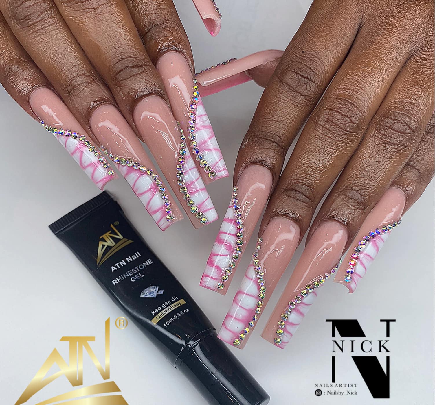 ATN DIAMOND_RHINSTONE GEL KEO TUBE ( KEO ĐÍNH ĐÁ)