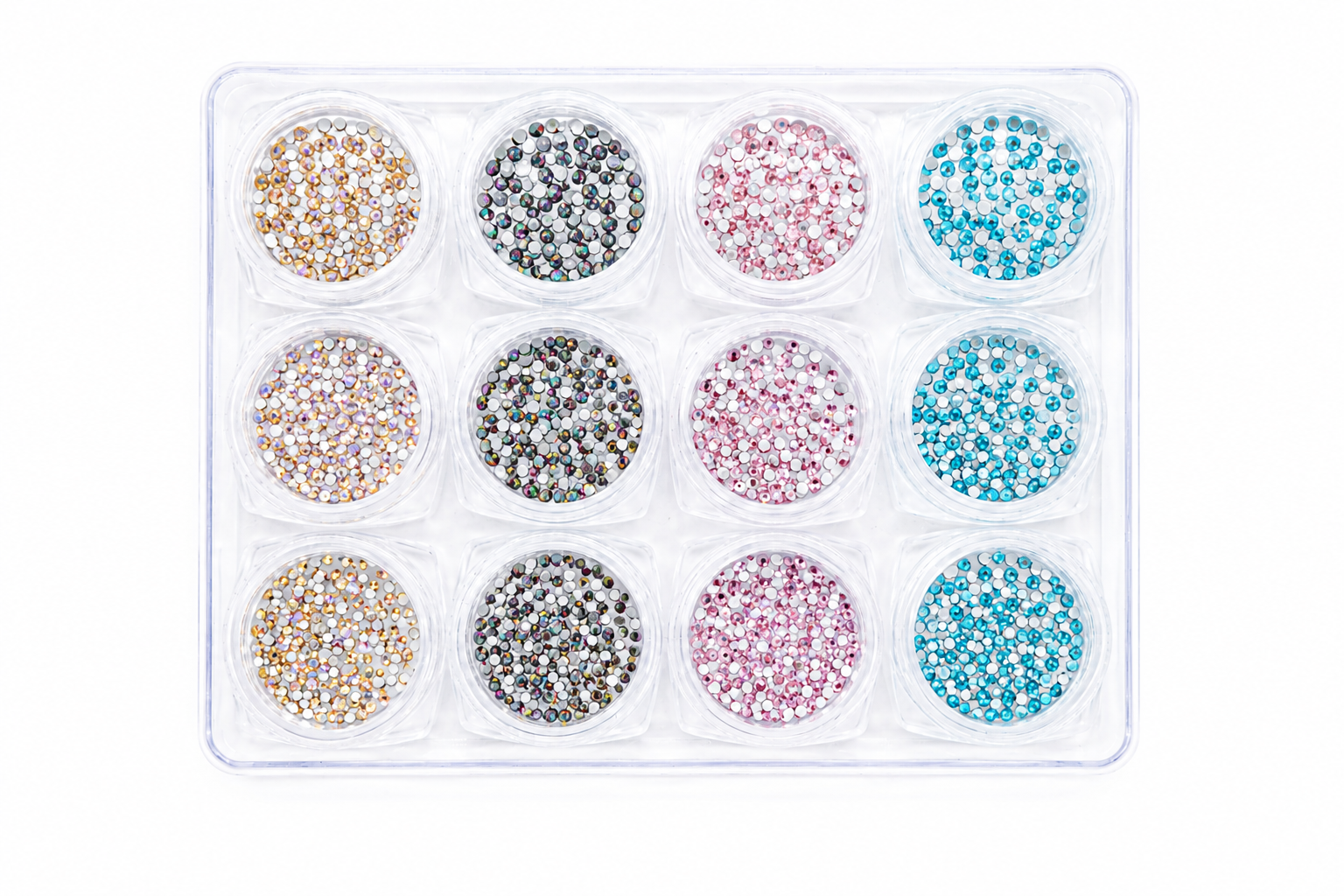 Flatback Rhinestones Mixed - Set 12 Box