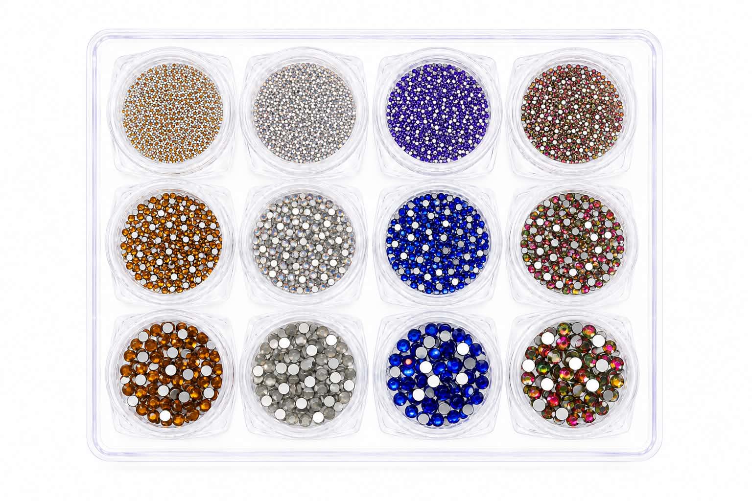 Flatback Rhinestones Mixed - Set 12 Box