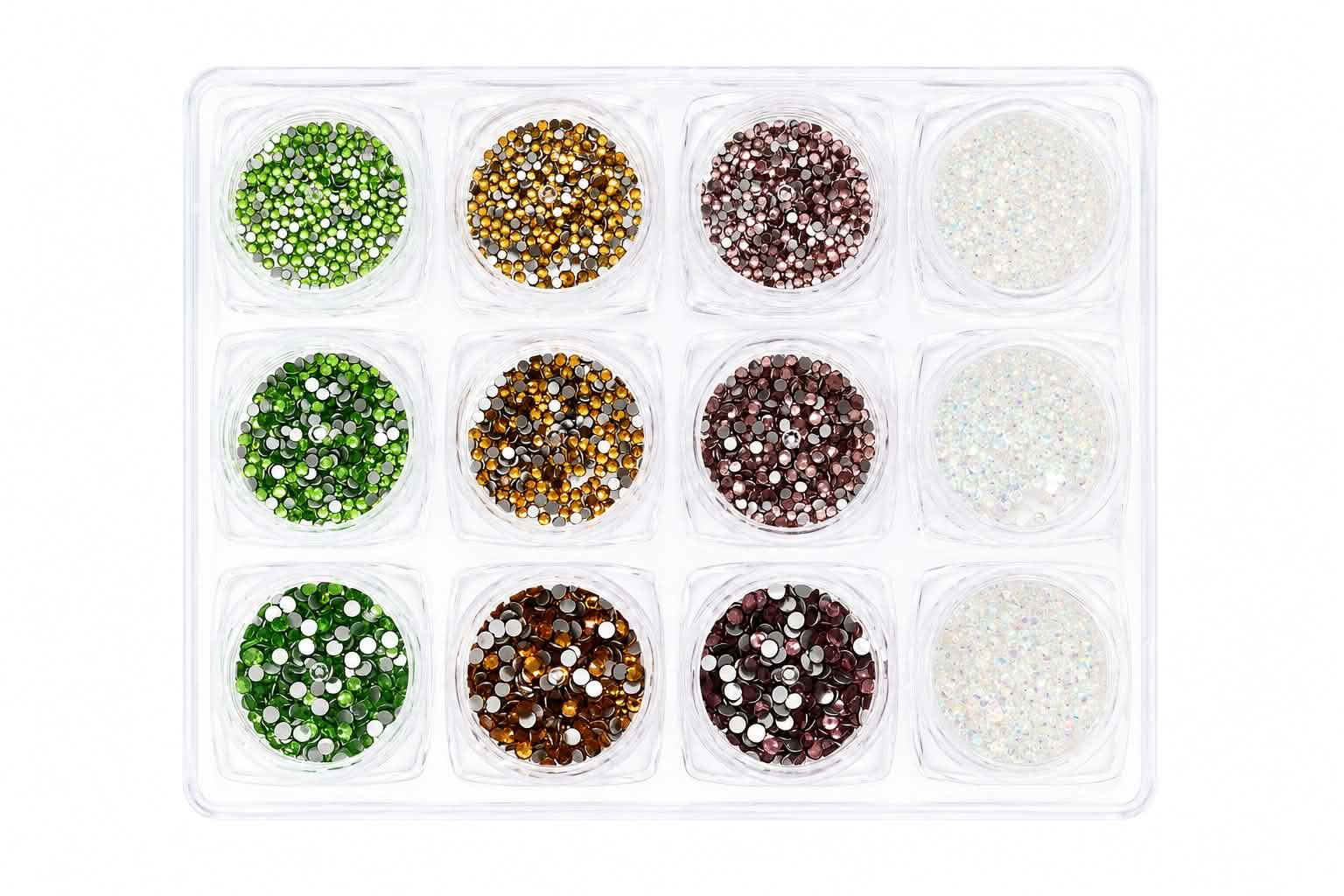 Flatback Rhinestones Mixed - Set 12 Box