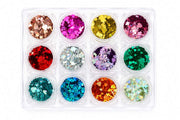 Heart & Cross Glitter - Set 12 Colors