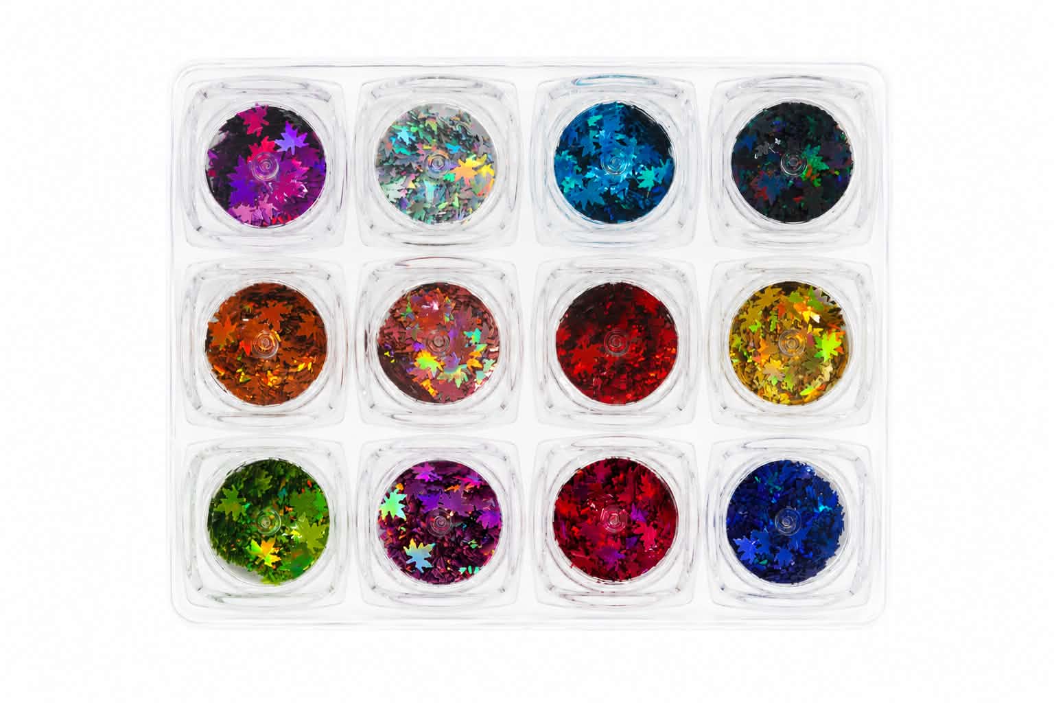 Leaf Glitter - Set 12 Colors