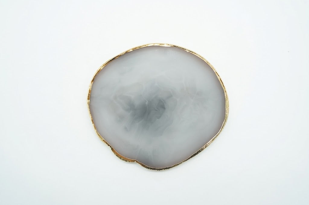 Leaf-Round Shaped Resin Nail Art Palette