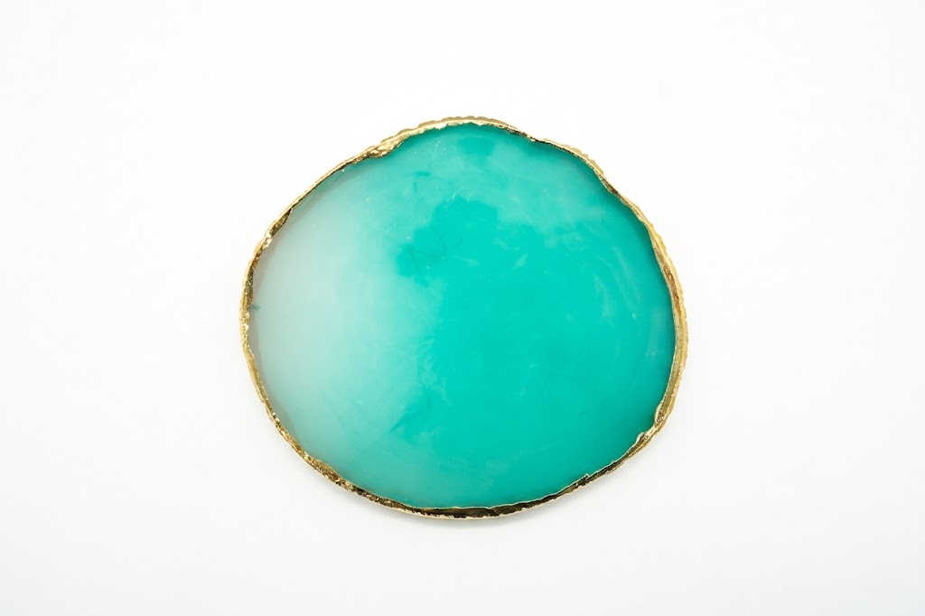 Leaf-Round Shaped Resin Nail Art Palette