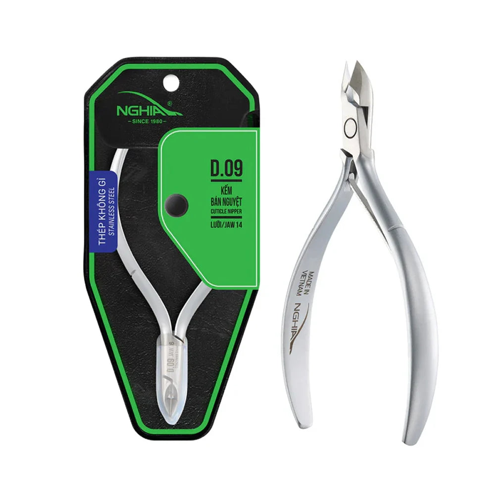 KEM NGHIA - D-09 - JAW 14/16 Stainless Steel Cuticle Nipper