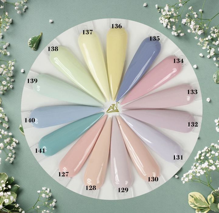 PASTEL 15 COLORS – POWDER ONLY ( From #127 -> #141 in 200 colors )