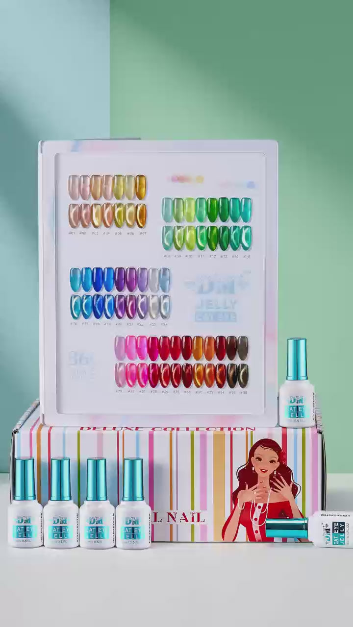 Load video: DM Jelly Cat Eye - Set 36 Colors