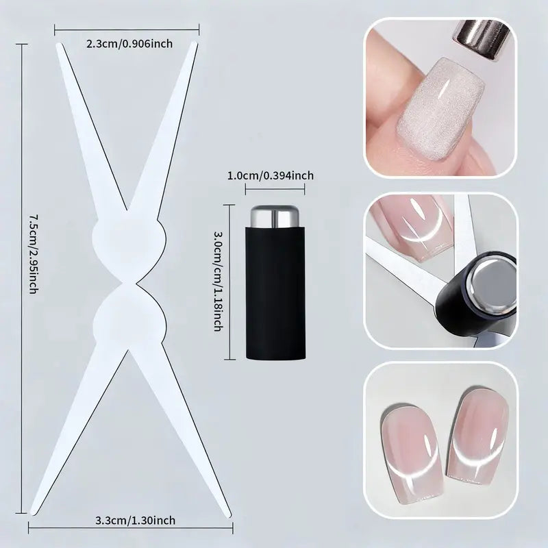 3 in 1 Cat Eye Nail Magnet Tool Set