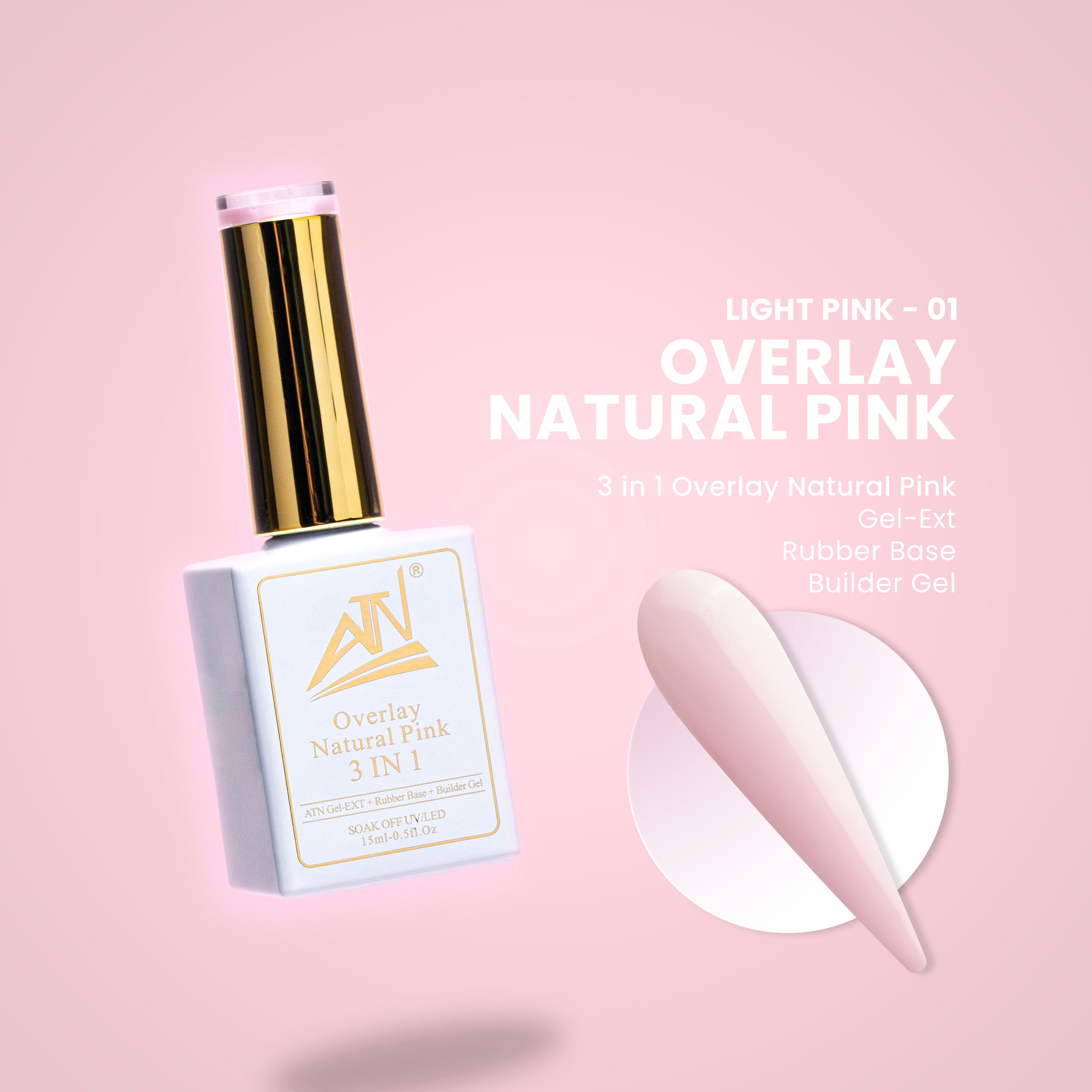 ATN Overlay Natural Pink 3 TRONG 1 - 14 Màu
