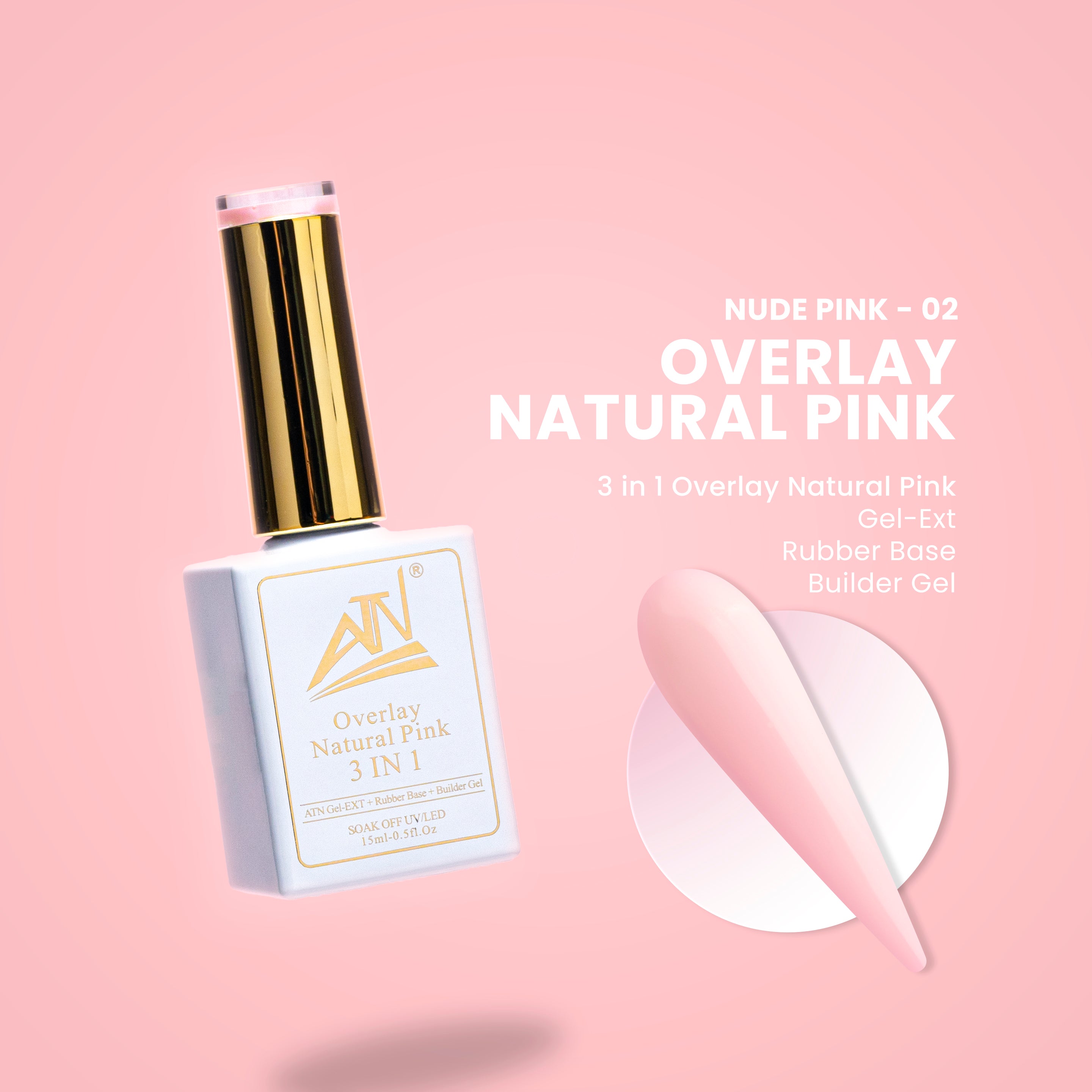 ATN Overlay Natural Pink 3 TRONG 1 - 14 Màu