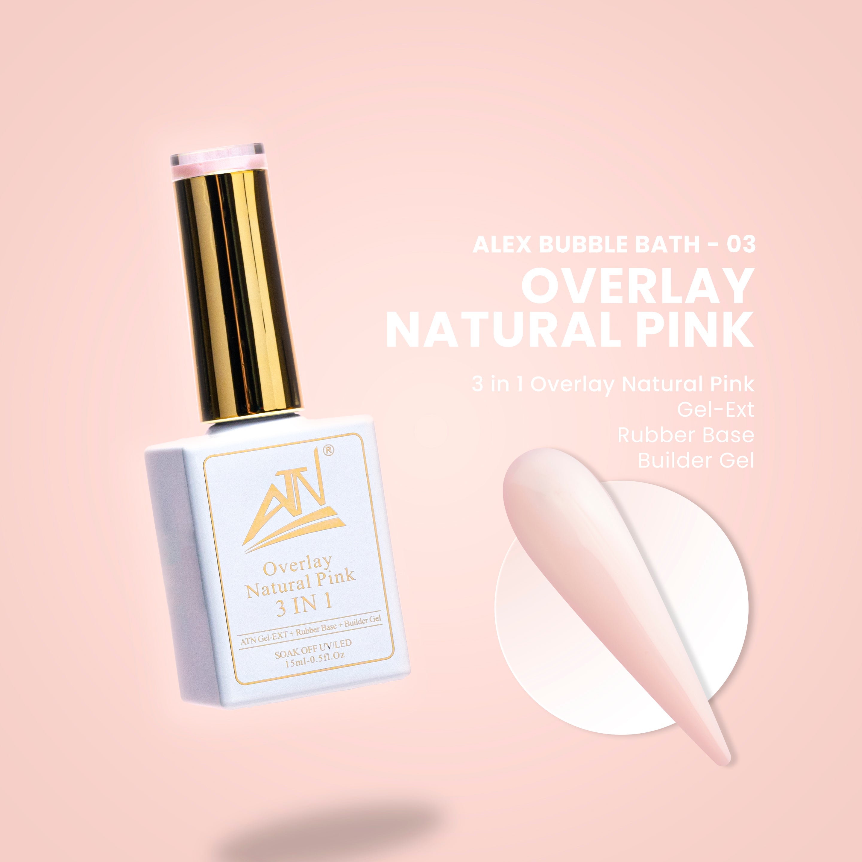 ATN Overlay Natural Pink 3 TRONG 1 - 14 Màu