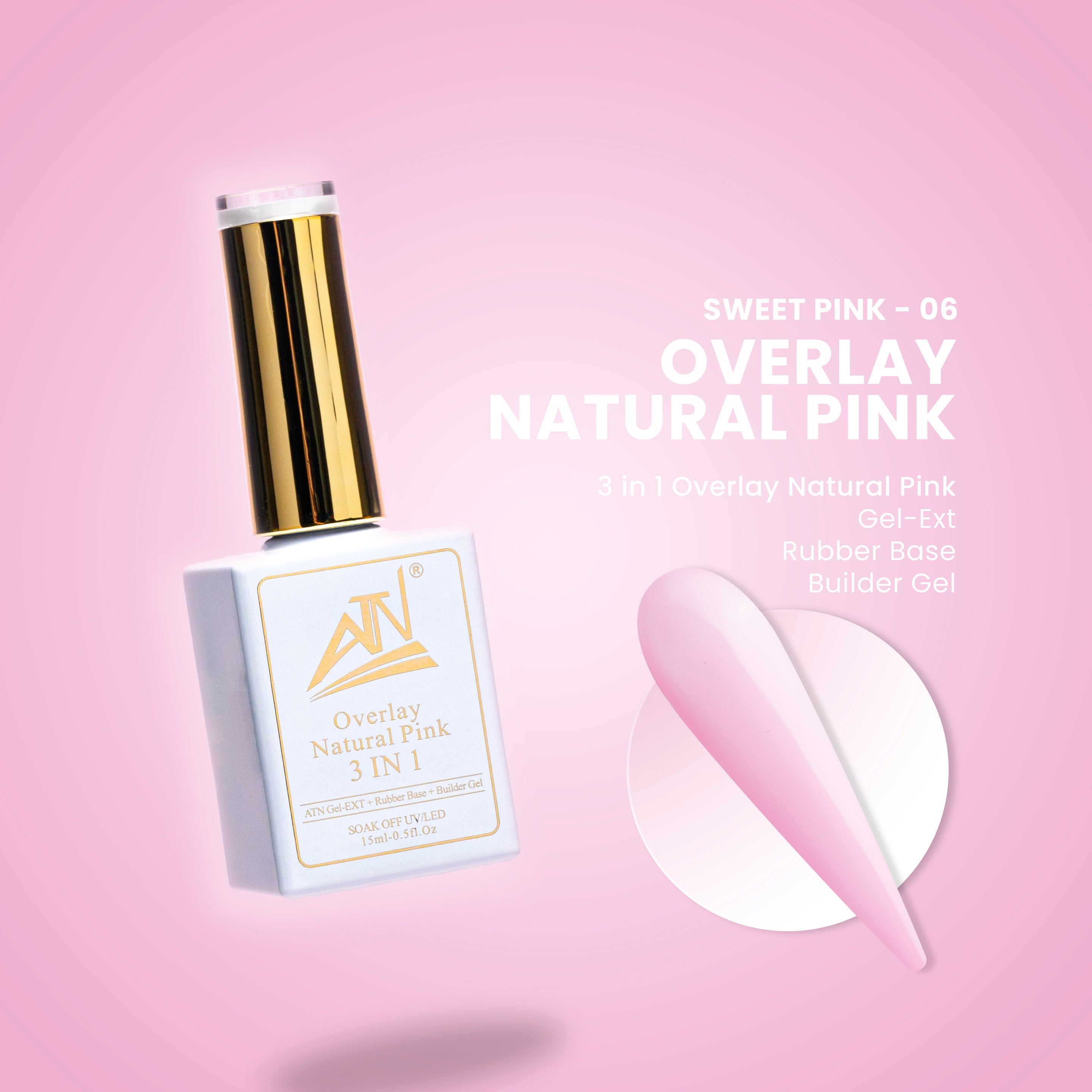 ATN Overlay Natural Pink 3 TRONG 1 - 14 Màu