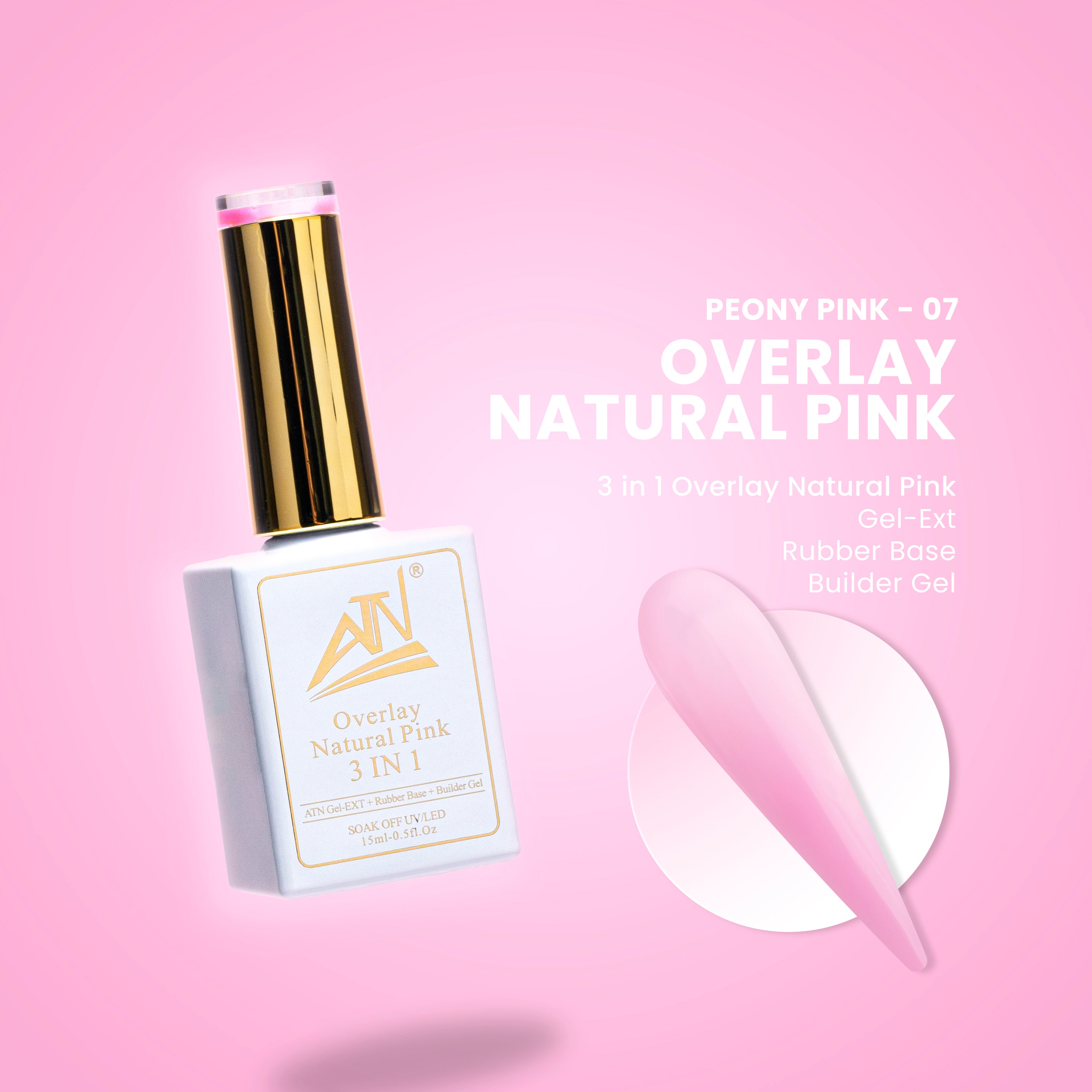 ATN Overlay Natural Pink 3 TRONG 1 - 14 Màu