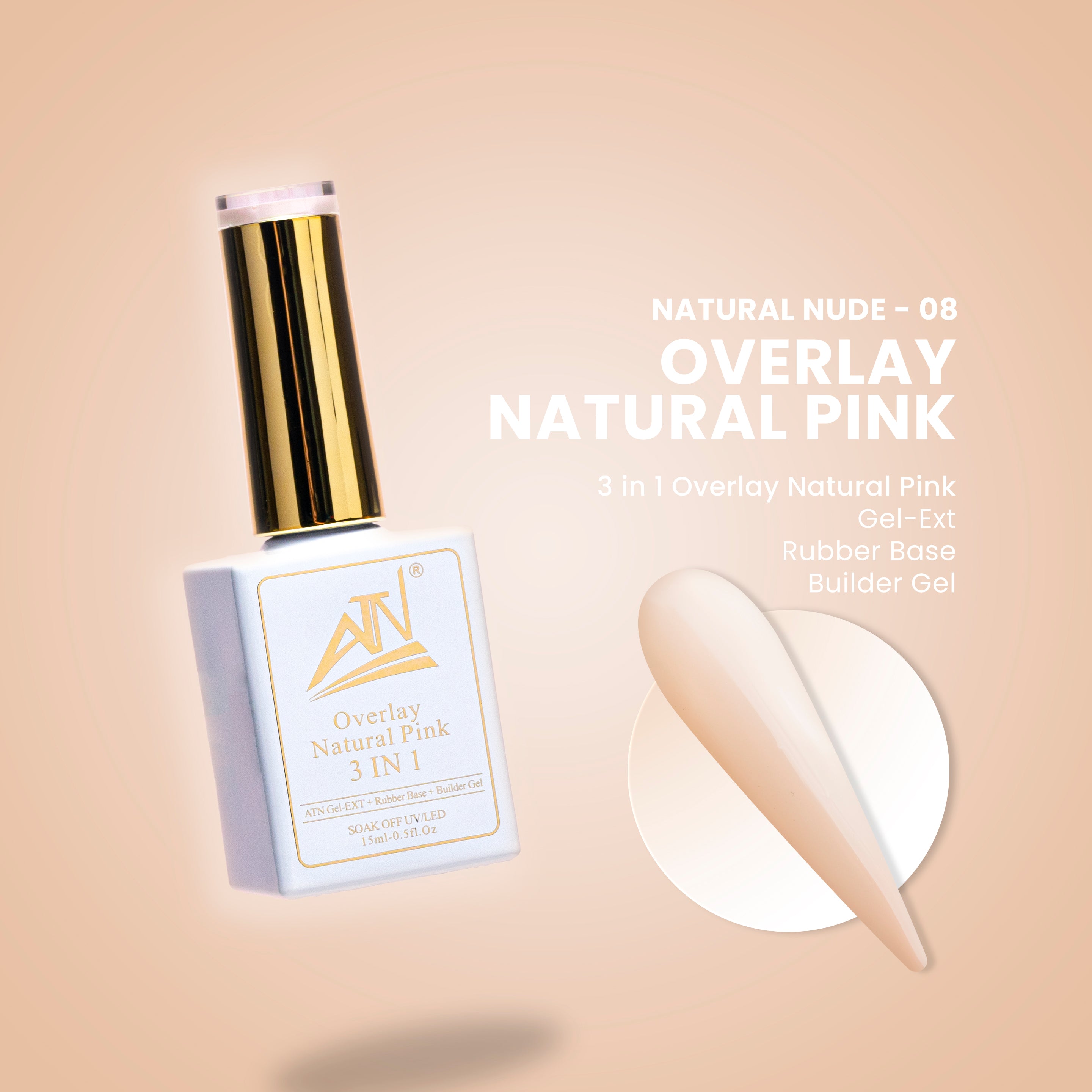 ATN Overlay Natural Pink 3 TRONG 1 - 14 Màu