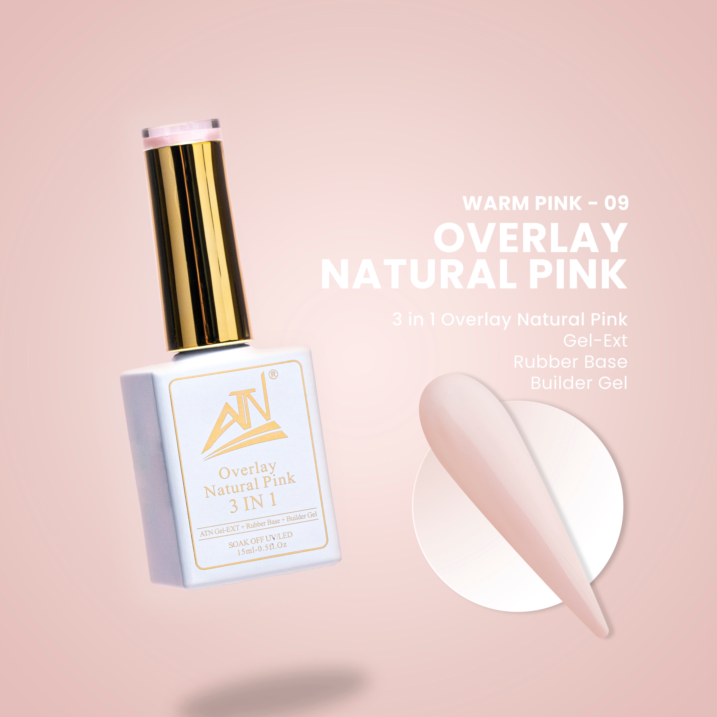 ATN Overlay Natural Pink 3 TRONG 1 - 14 Màu