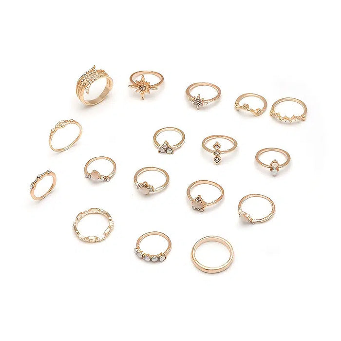 Finger Ring Set - Jewelry Nail Decoration