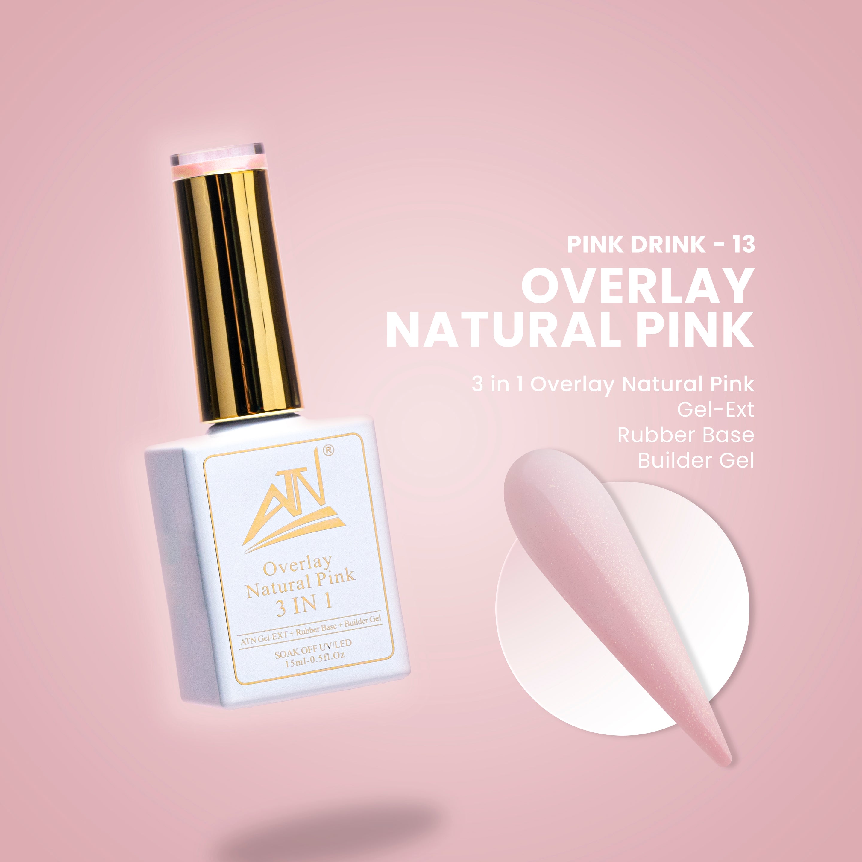 ATN Overlay Natural Pink 3 TRONG 1 - 14 Màu