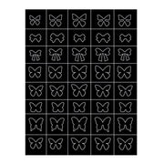 STICKER - Nail Art Airbrush Stencils - Set C | 4 pcs