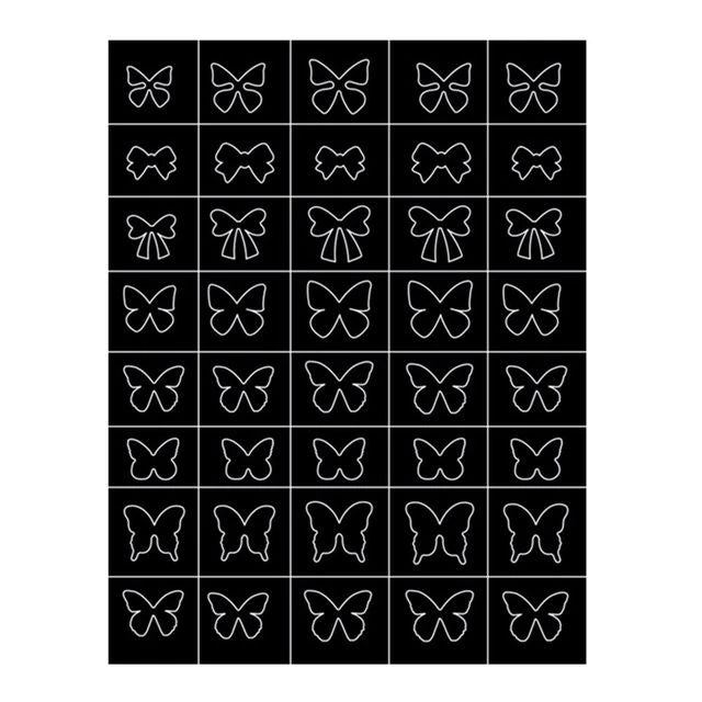Whats Up Nails Halloween Nail Vinyl Stencils 4 Pack Boo!, Kitty India | Ubuy
