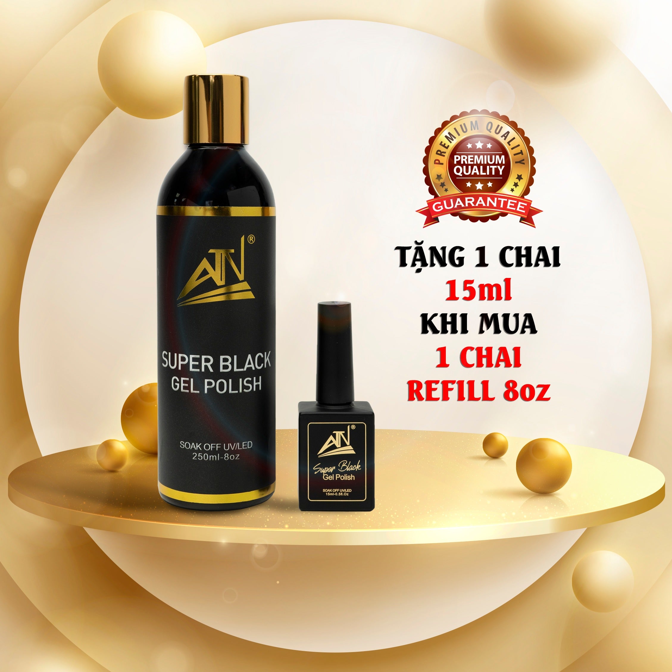 REFILL - GEL ĐEN SIÊU ĐEN - 8oz - 250ml