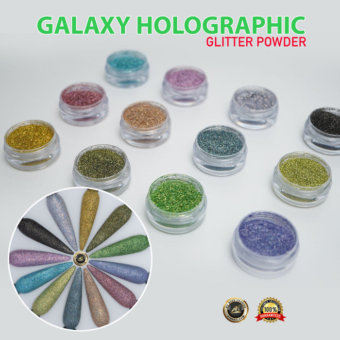 GLITTER - NEW ! ATN Galaxy Holographic Glitter | SET 12 COLORS