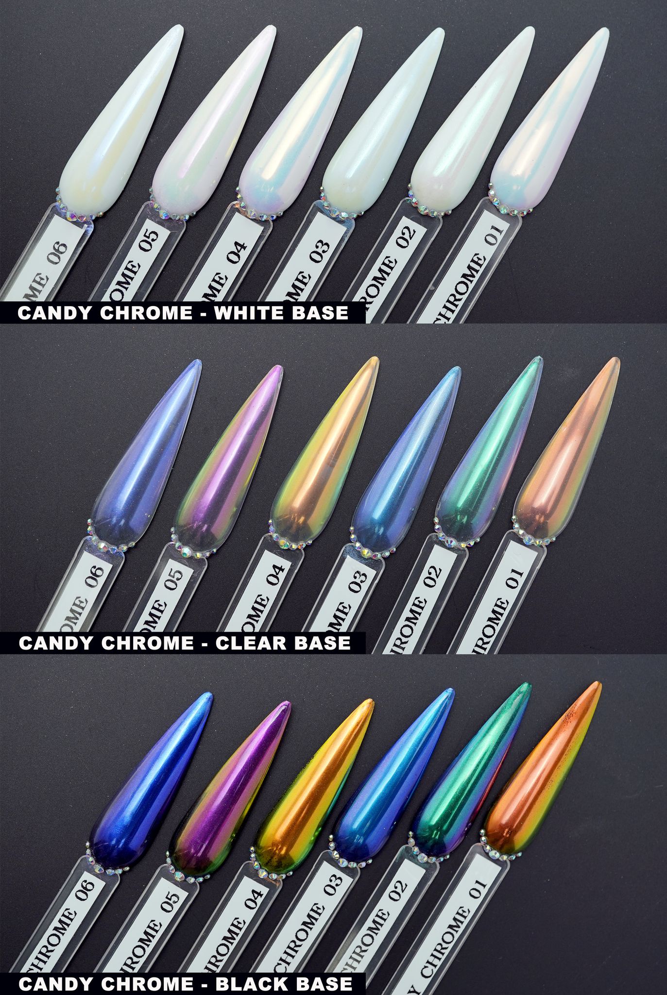 Candy Chrome 0.9gr - Set 6 Colors
