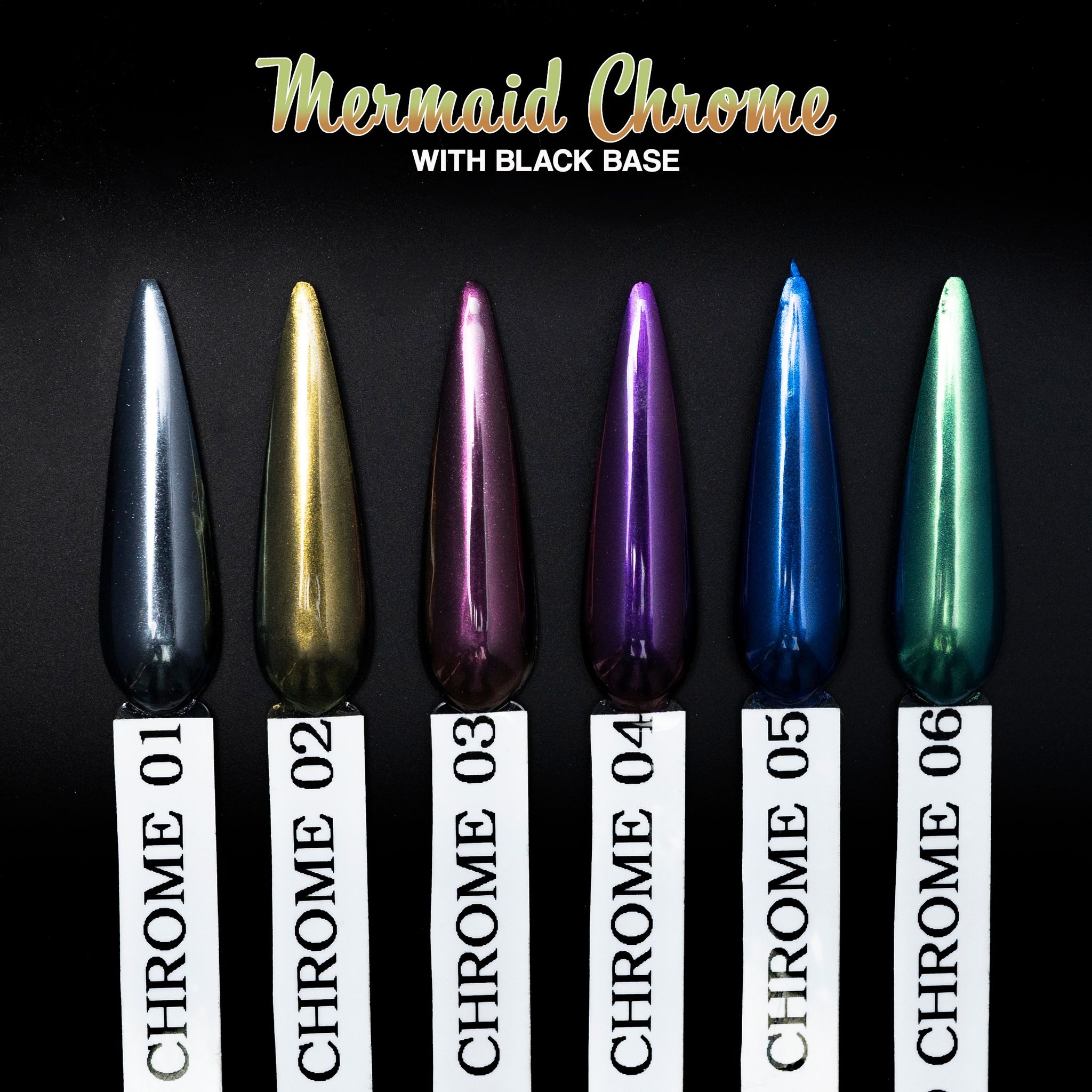 Mermaid Chrome 0.9gr - Set 6 Colors