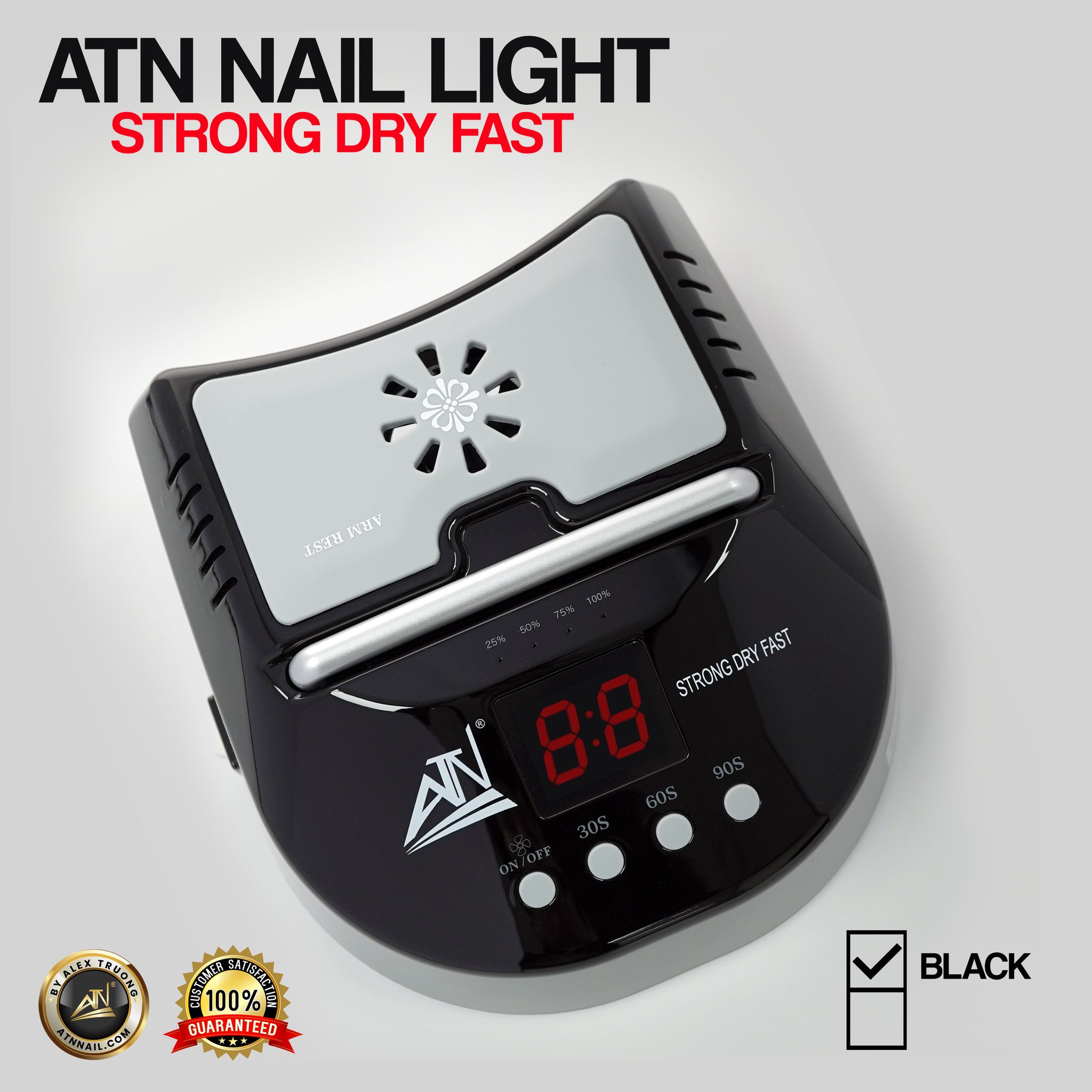 ATN Cordless Rechargeable LED/UV Nail Lamp 72W