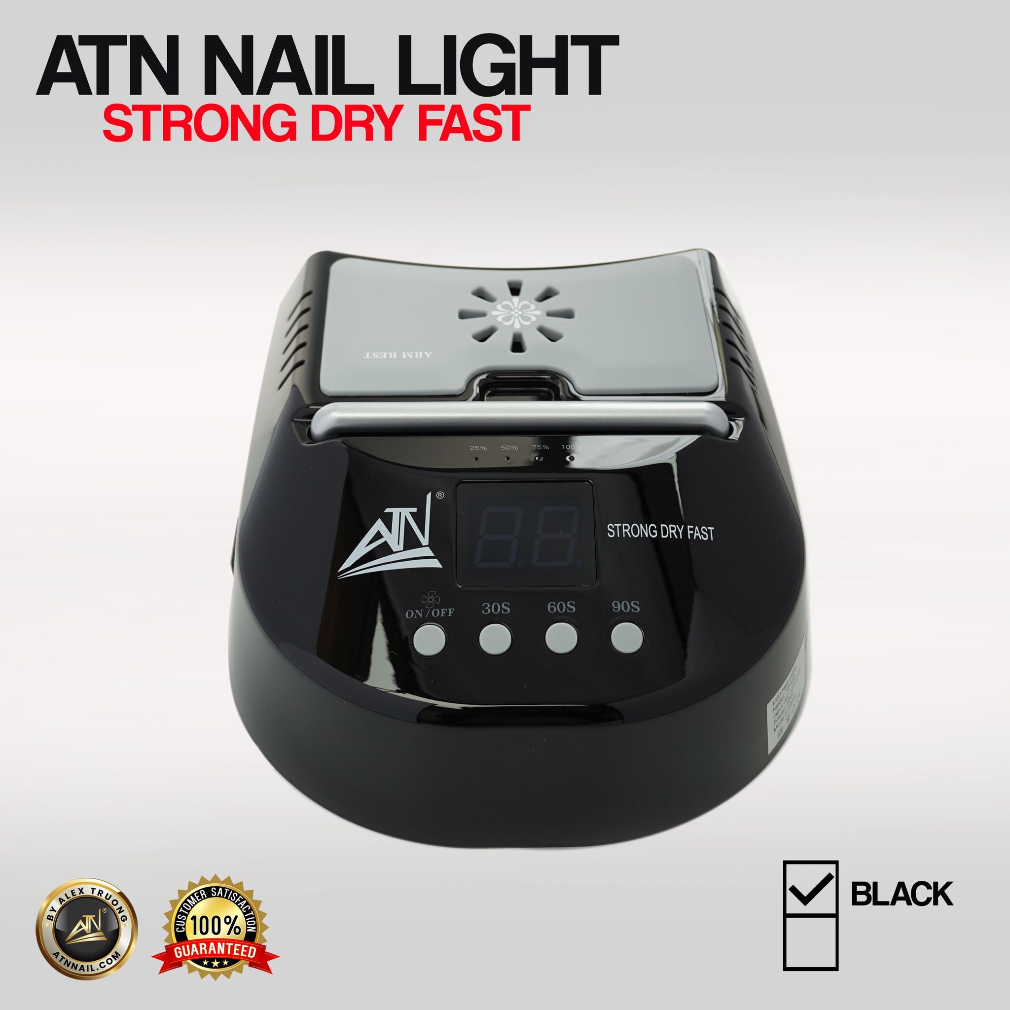 ATN Cordless Rechargeable LED/UV Nail Lamp 72W