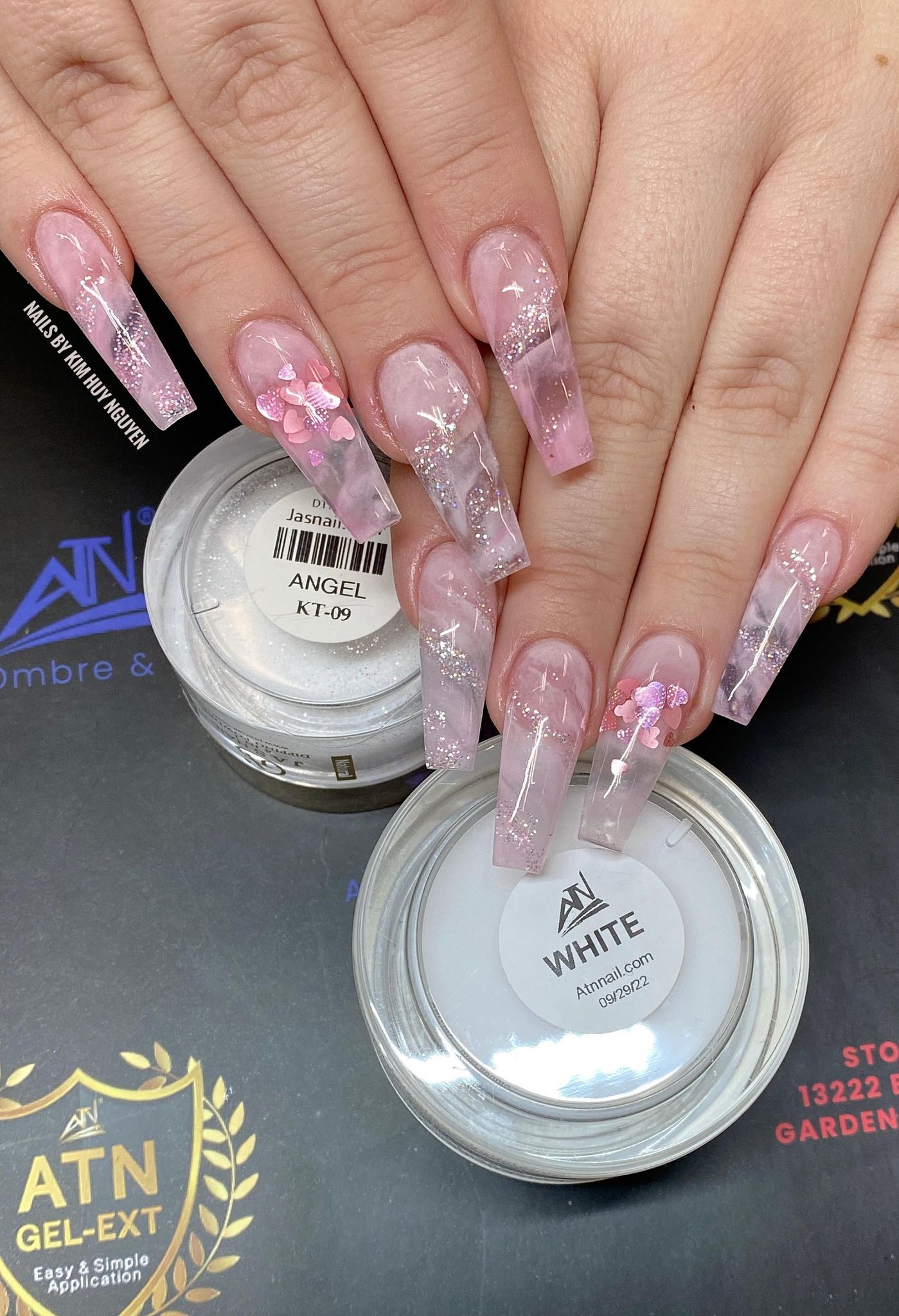 ATN CLEAR PINK GEL DUO CHO MÓNG TAY PHÁP