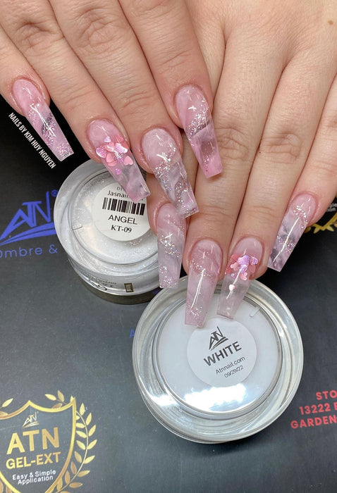 CLEAR PINK GEL DUO FOR FRENCH TIP