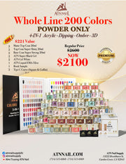 Whole Line 200 Colors (#1 -> #200) – Powder Only