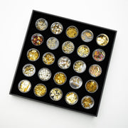 NAIL DECORATION - CHARM - GOLD DIAMOND PEARL | SET 25 SHAPES
