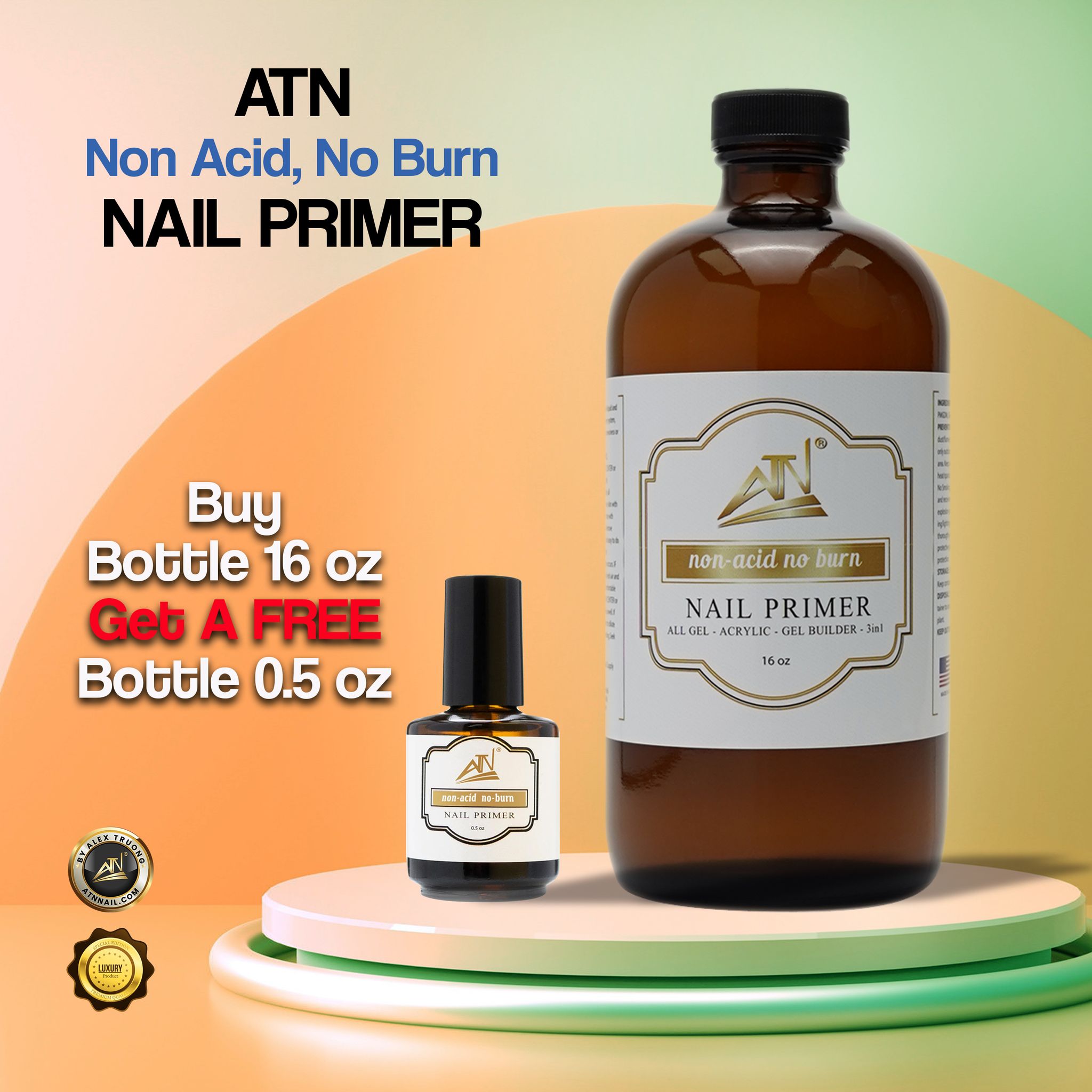 SƠN LÓT MÓNG ATN - Acrylic 3 trong 1 - Shilac - Gel đắp móng | 0,5 oz