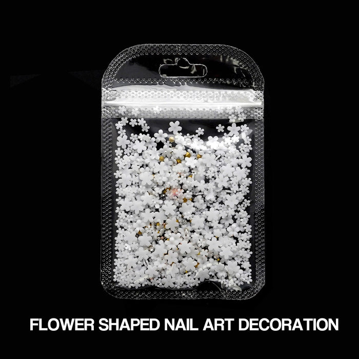 NAIL DECORATION - MULTI COLORS FLOWER SHAPED
