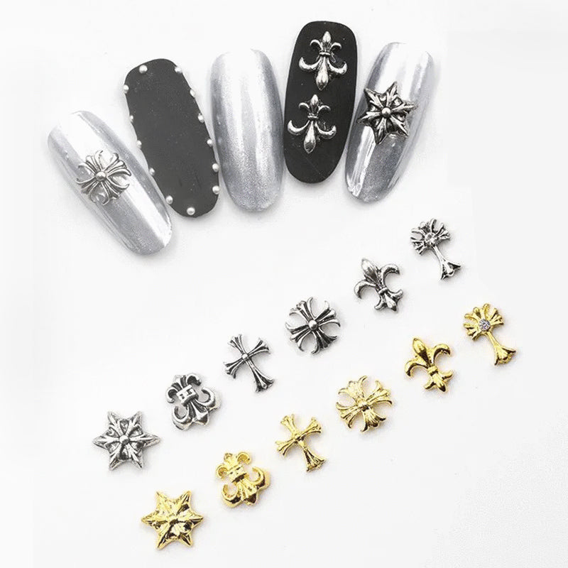 TRANG TRÍ MÓNG TAY - CHARM - Biểu tượng Cross_Anchor_Symbols | GÓI 6 KIỂU