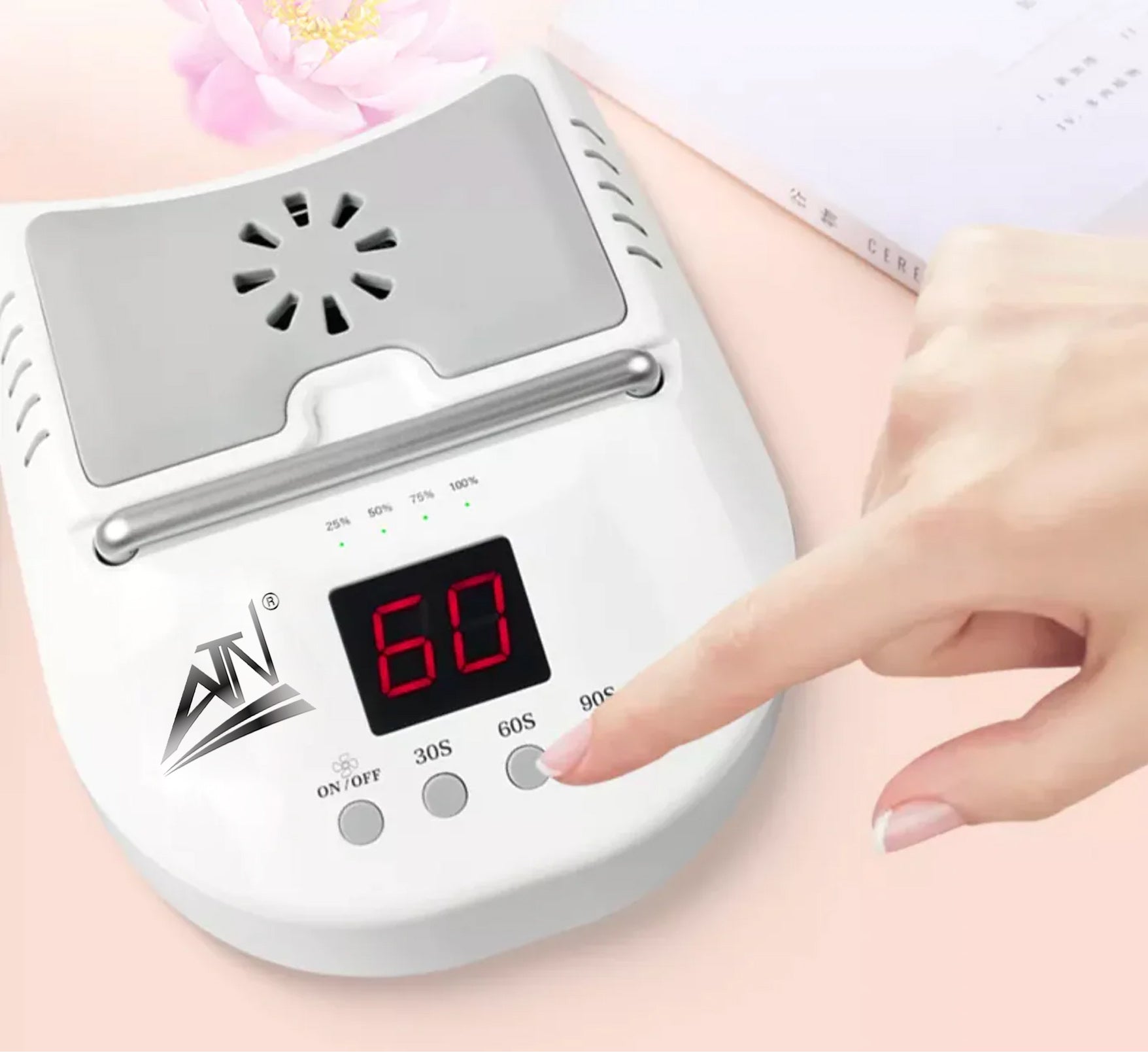ATN Cordless Rechargeable LED/UV Nail Lamp 72W