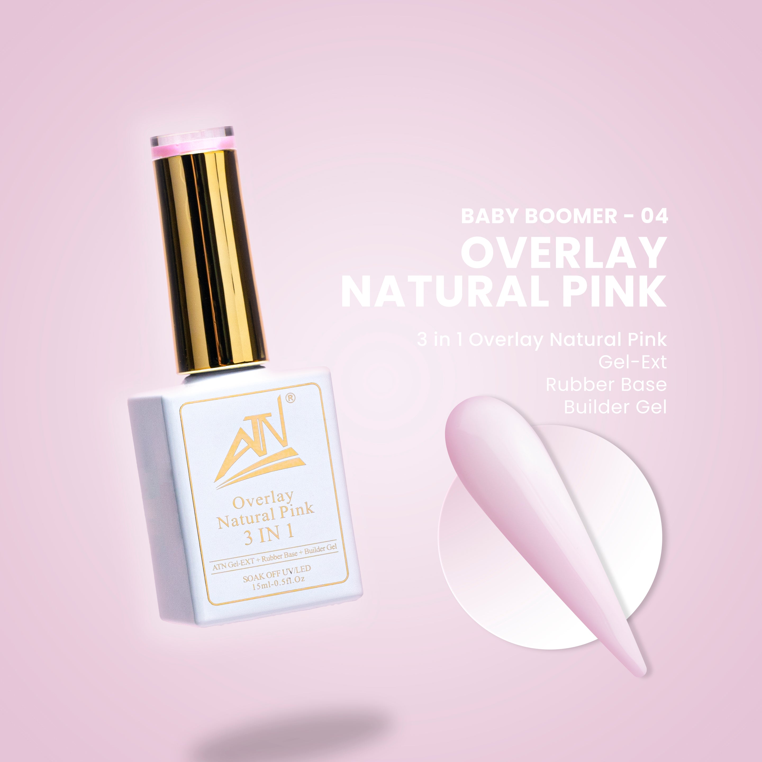 ATN Overlay Natural Pink 3 TRONG 1 - 14 Màu