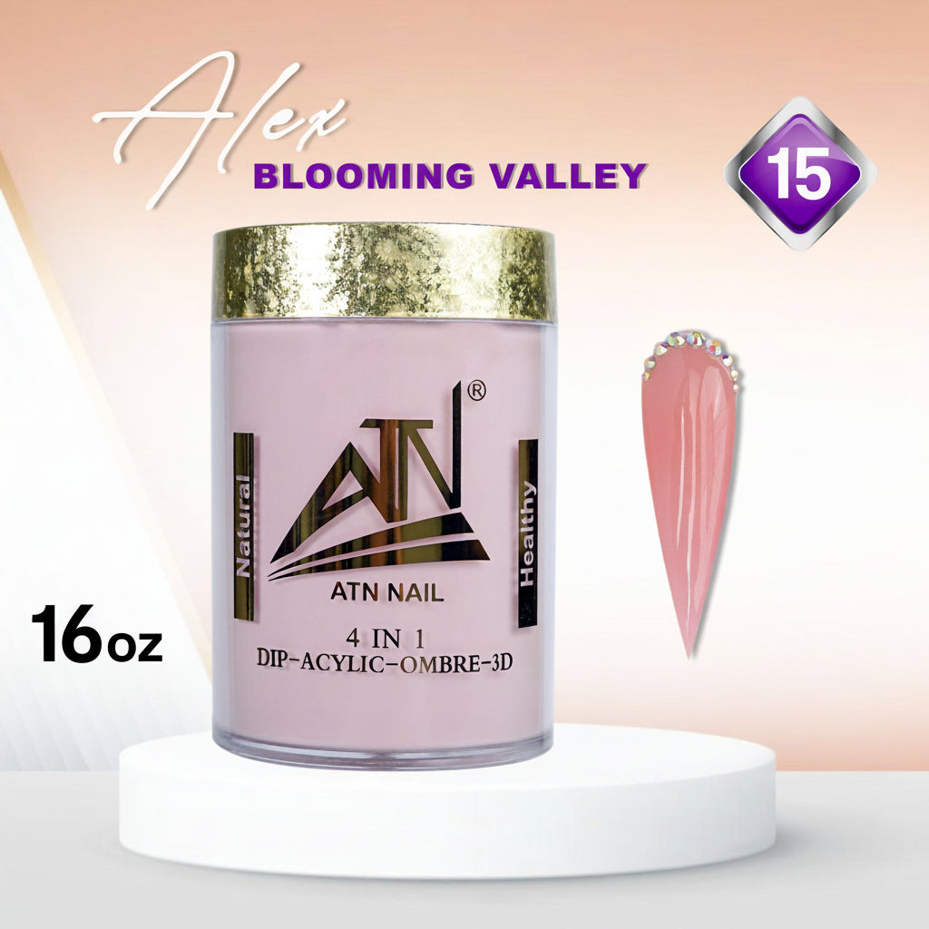 Alex Blooming Valley Nude Acrylic Powder – Set AB 18 Colors