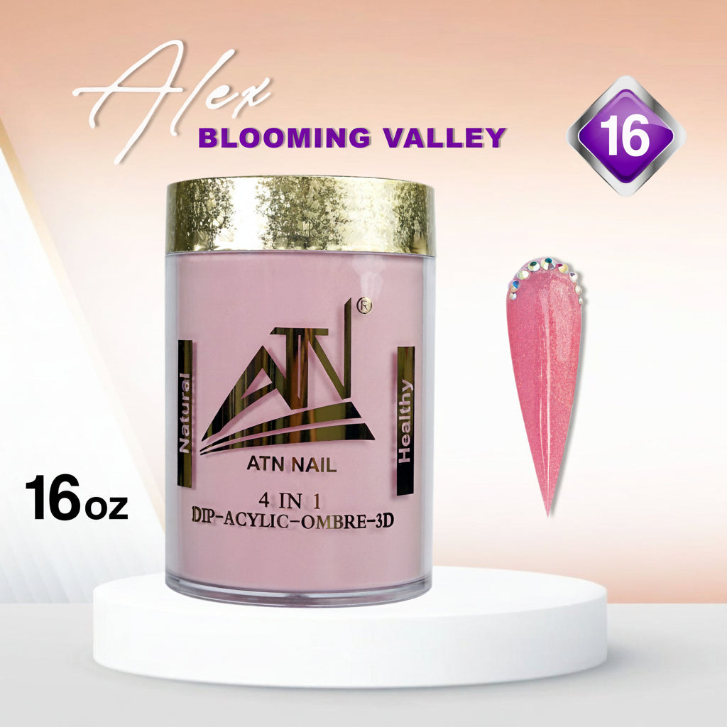 Alex Blooming Valley Nude Acrylic Powder – Set AB 18 Colors
