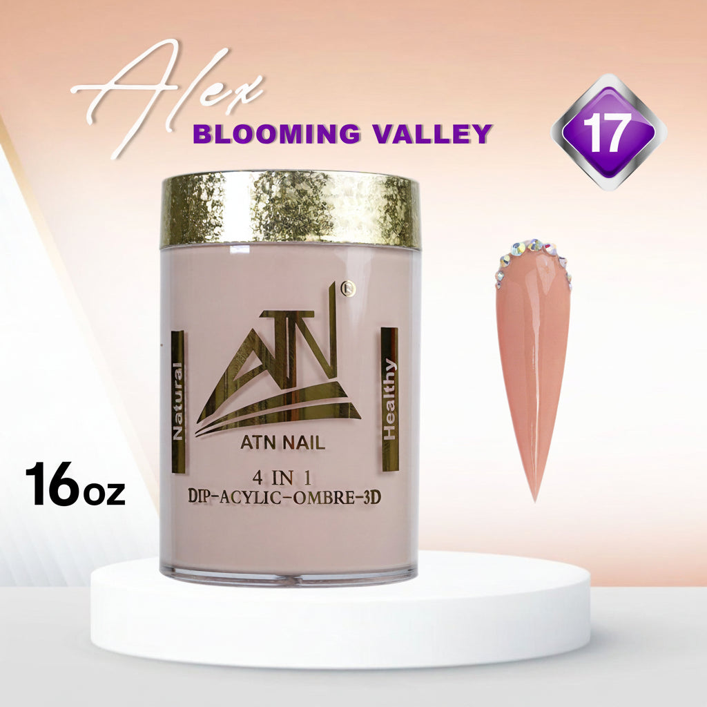 Alex Blooming Valley Nude Acrylic Powder – Set AB 18 Colors