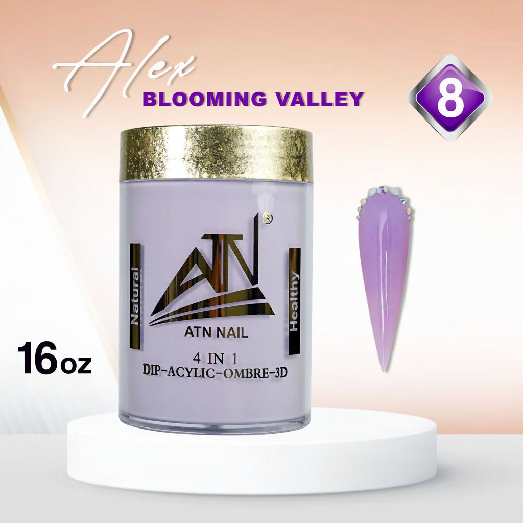 Alex Blooming Valley Nude Acrylic Powder – Set AB 18 Colors