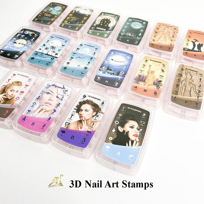 Nial Art Design - 3D Stamping | Set 192 pcs