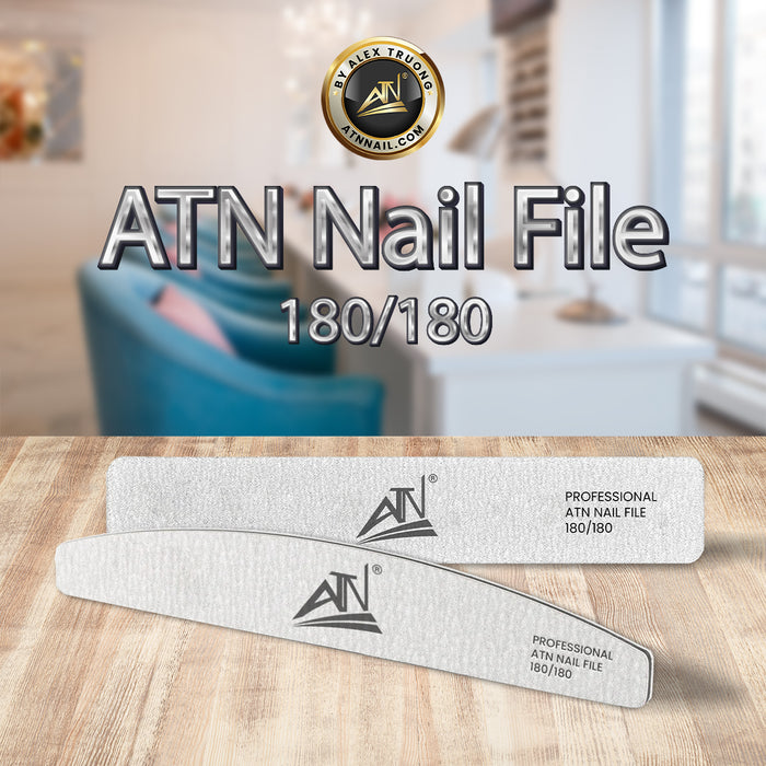 ATN - NAIL FILE 180/180 - WHITE - PACK 20 PCS