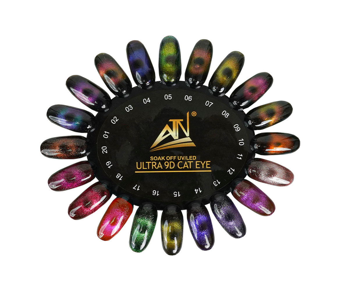 Sơn gel mắt mèo ATN ULTRA 9D 15 ml | Bộ 20 màu