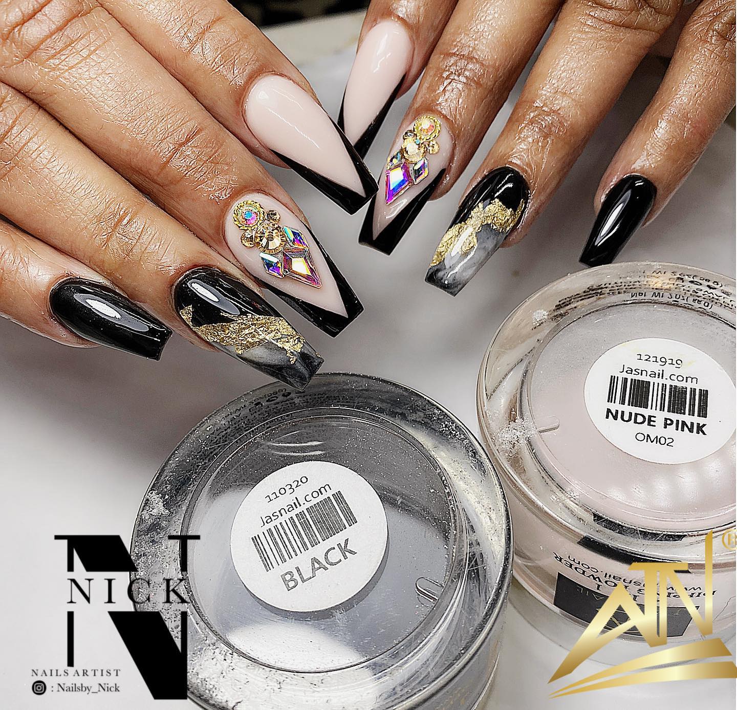Super Black Acrylic Powder
