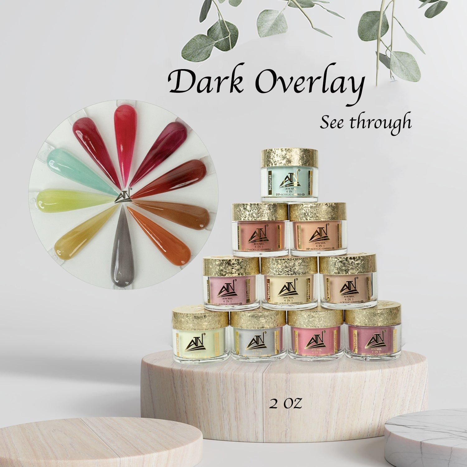 POWDER - DARK OVERLAY 10 Colors – ATN Nail Supply