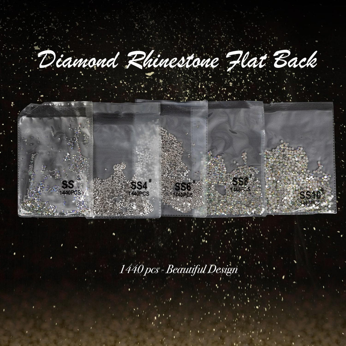 1 BOX OF Flat Back Rhinestones Rhinestones Flatback Nail Diamonds  Rhinestones EUR 6,31 - PicClick IT