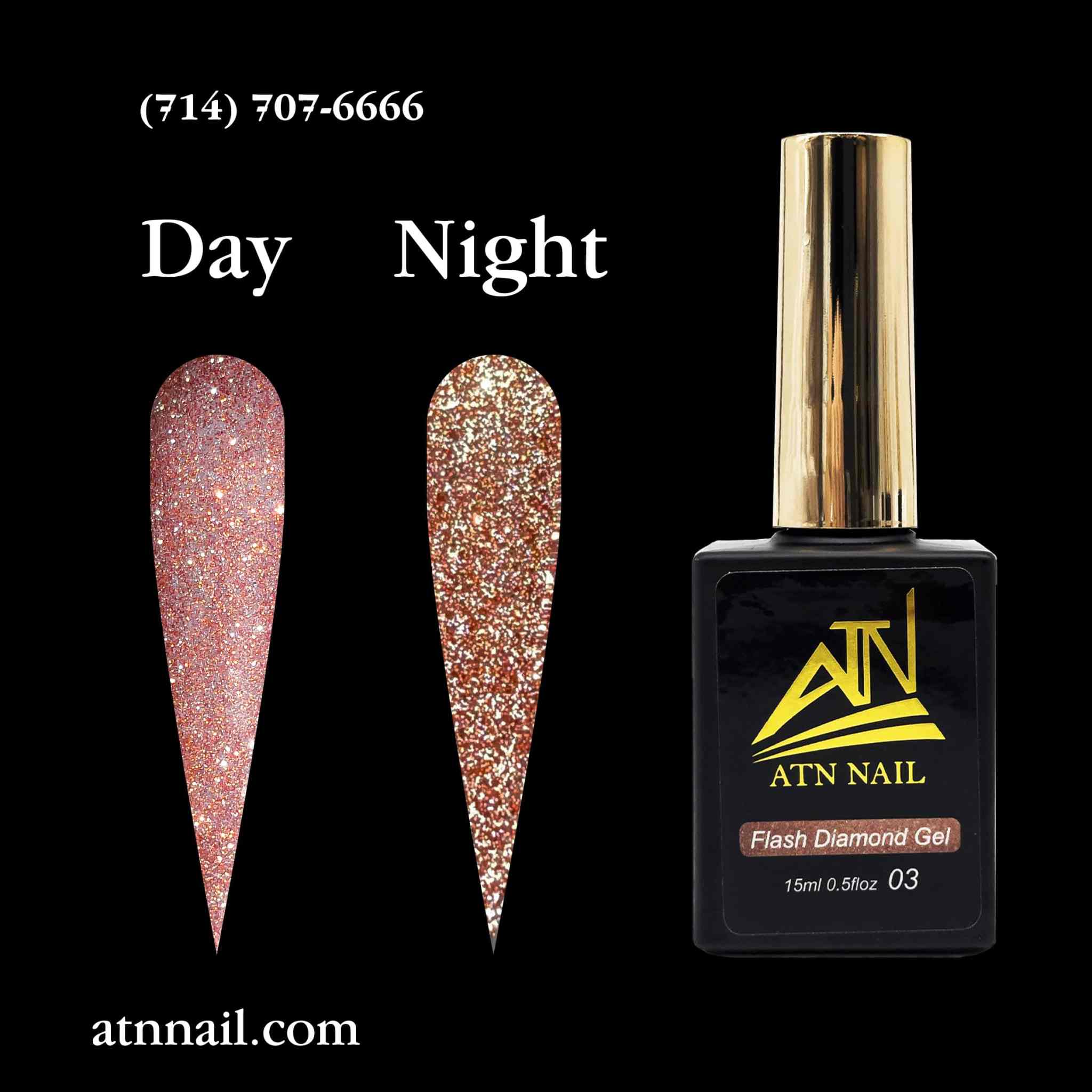 ATN Flash Diamond Glitter Gel - Set 18 Colors